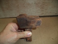 Antique Blacksmiths Bottom Swage tool Hardie Hardy Hole Stake Rusty Vintage