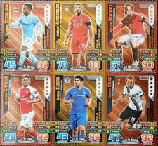 Match Attax Cards x 6 Limited Editions 2015-2016 Season 15/16 Gold and bronze