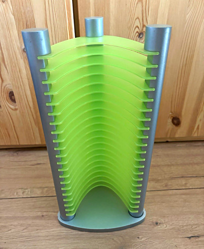 Green grey plastic cd - green,