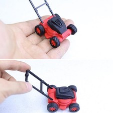 1 Piece 1:12 1:18 Dollhouse Lawn Mower Model Simulation Garden Mower Toy