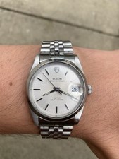 Tudor Prince Date 74000N Serviced With Genuine Rolex Jubilee Bracelet 1980s