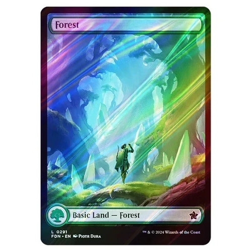 Mtg forest land 0291 foil - land, fdn