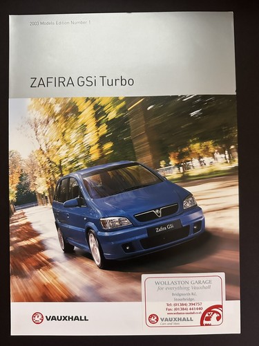 Vauxhall zafira gsi - zafira, uk