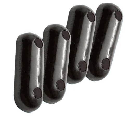 Black oval toilet - black, seat