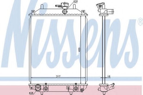 Radiator for daihatsu charade - daihatsu,
