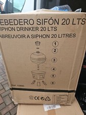 Gaun Siphon Poultry Drinker Drinking Trough For Birds Hens Chickens 20 Litres 