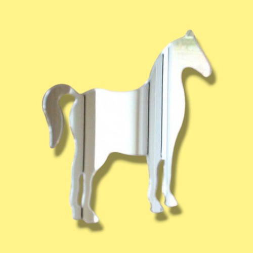 Standing horse shaped acrylic - standing,