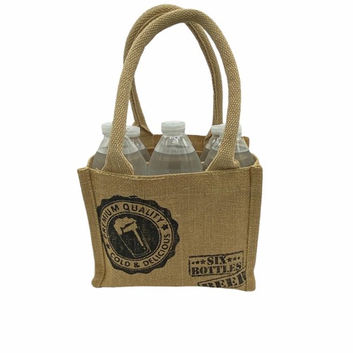 Jute burlap bottle - bottle, wine
