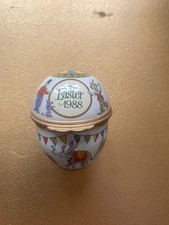 Halcyon Days Enamel Easter Egg 1988 Circus Theme, inc stand.