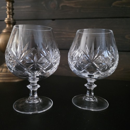 Vintage cut crystal brandy - crystal,
