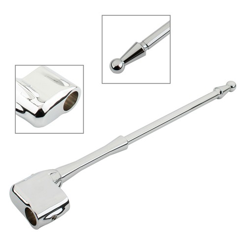 Chrome flag pole - rear, luggage