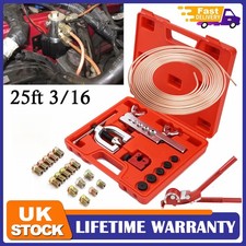 Brake Lines Repair Kit Copper Pipe Flaring Tool 3/16" Unions Nuts Cutter Bender