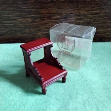 Miniature Dolls House Library/ Bedroom/ Study Steps Mahogany