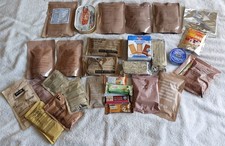VEGETARIAN MRE BUNDLE CAMPING HIKING FISHING AIRSOFT SURVIVAL