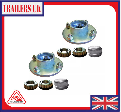 Pair trailer cast wheel - wheel, hub