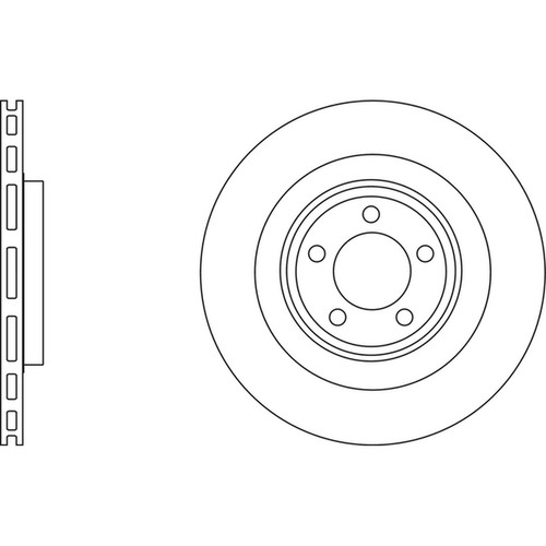 Brake discs vented - 2x,