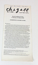 Marc Chagall Exhibition Gallery Guide 1985 Royal Academy of Arts Paintings Art