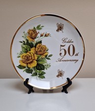 Golden 50th Anniversary Decorative Plate-Pearl Anniversary - AJL Giftware