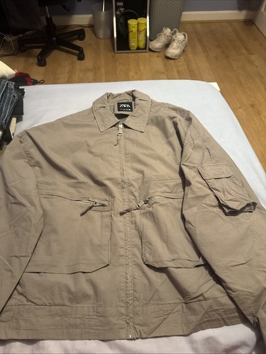 Men warm beige zara - zara, jacket