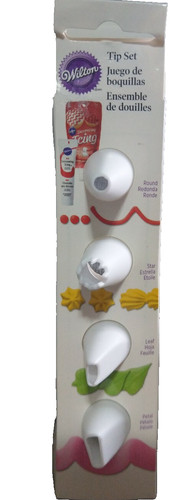 Wilton 4pc plastic icing - plastic, tip