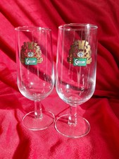 Vintage Gosser Beer Glasses X2 250ml 0.25L Lot Bundle