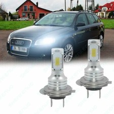 For Audi A4 B7 2004-2019 H7 50W LED Headlight Bulbs Clear White 6000K Lamp Light