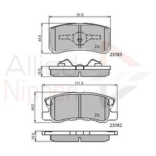 Brake Pads Set For Mitsubishi