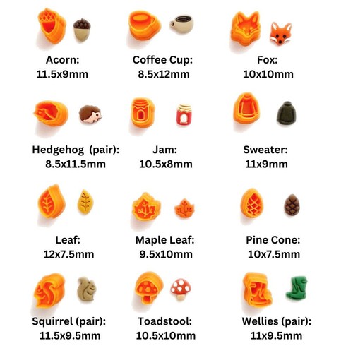 Autumn stud cutters - autumn,