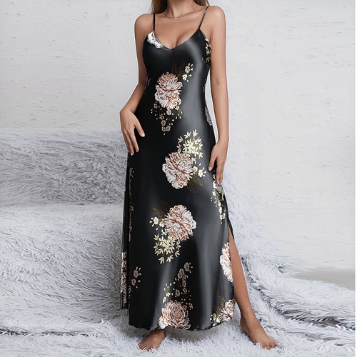 Ladies womens sexy silky satin - womens,