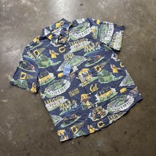 NWT Reyn Spooner x NCAA Hawaiian Aloha Button Up Shirt XL Cal Bears Berkeley