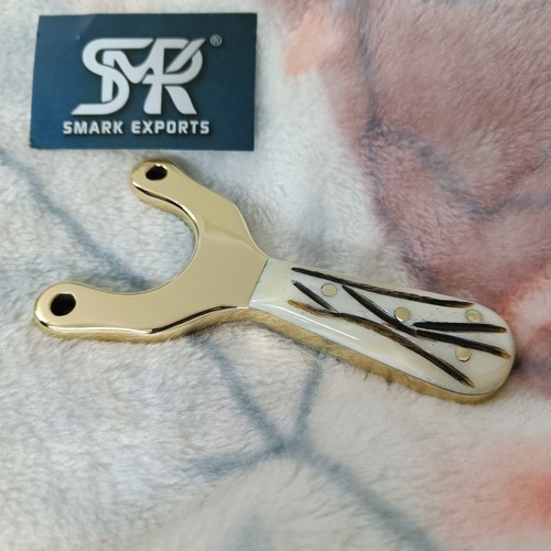 Handmade bone handle slingshot - handle,