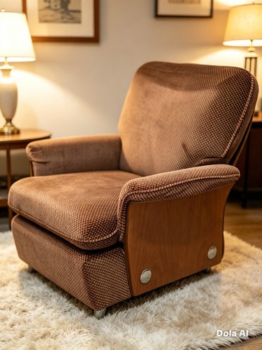 Plan tulip teak armchair - plan,
