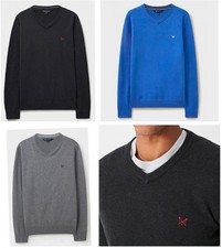 Crew clothing V Neck jumper various colours size XS to 3XL