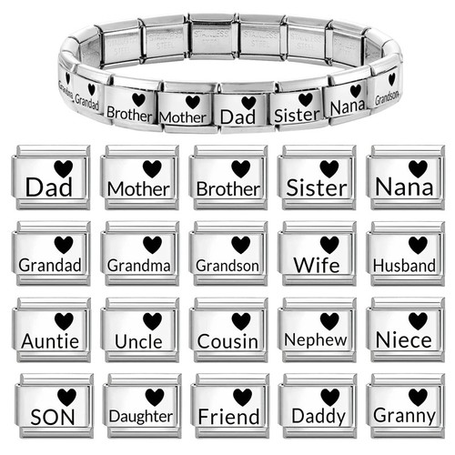 Italian charms bracelet - italian,