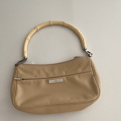 Gucci beige leather canvas - gucci,