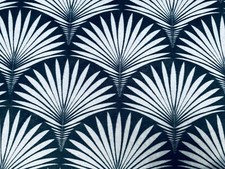 Velvet Art Deco FOUNTAIN Fan