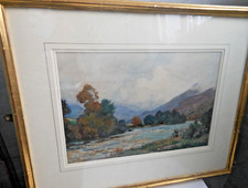 Alfred Heaton Cooper Original Watercolour - River Dee - Signed