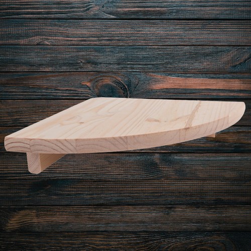 Wooden corner shelf 22x22cm - corner,