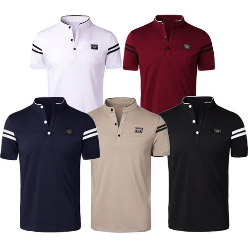 Mens slim fit shirt grandad - fit,