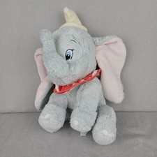 Posh Paws Disney Dumbo Plush Soft Toy Classic Elephant Grey With Hat & Collar