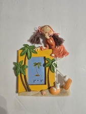 Beach Hut, Girl on Beach, Palm