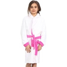 A2Z 4 Kids Super Soft 3D Animal Unicorn Pink Hooded Bathrobe Dressing Gown 2-13Y