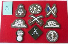 British Army Cloth Trade and Qualification Badges Selection - Nine Badges Lot B