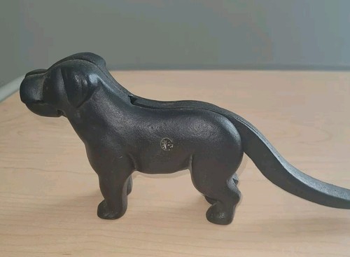 Vintage cast iron black - iron, dog