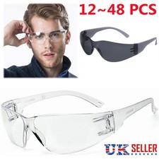 Safety Goggles Glasses Eye Protection Anti Fog Clear Vent Unisex Lab Work UK HOT