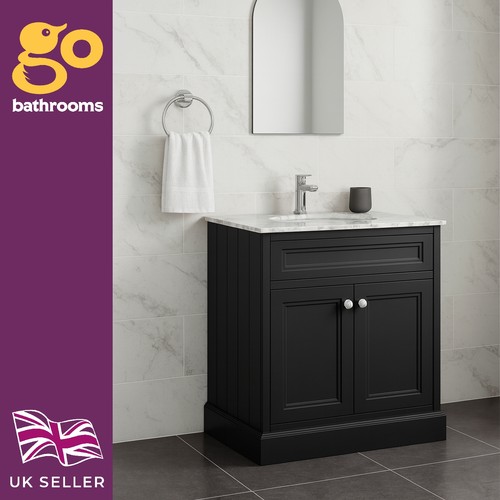 800mm black freestanding - 800mm,