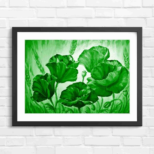 Vibrant red poppy - vibrant,