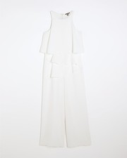 River Island Womens White Jumpsuit Petite Size 8