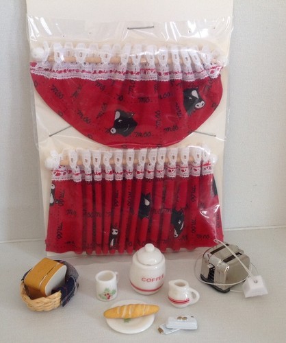Dollhouse red kitchen - dollhouse, 1:12