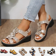 Womens Summer Slingback Sandals Ladies Casual Orthopedic Wedge Walking Shoes